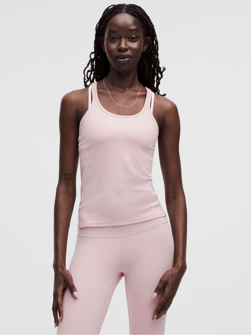 Lululemon Hold Tight Thin Strap Racerback Tank‎ Top in Pink Haze Size 14